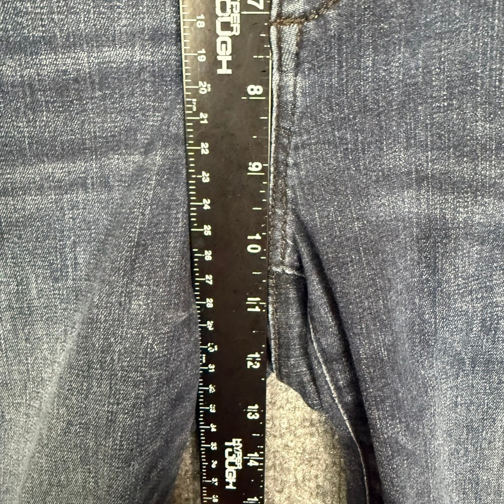 Democracy Jeans Women 8 Blue Dark Wash Ab Solution Straight Leg Slimming Stretch - Picture 11 of 14